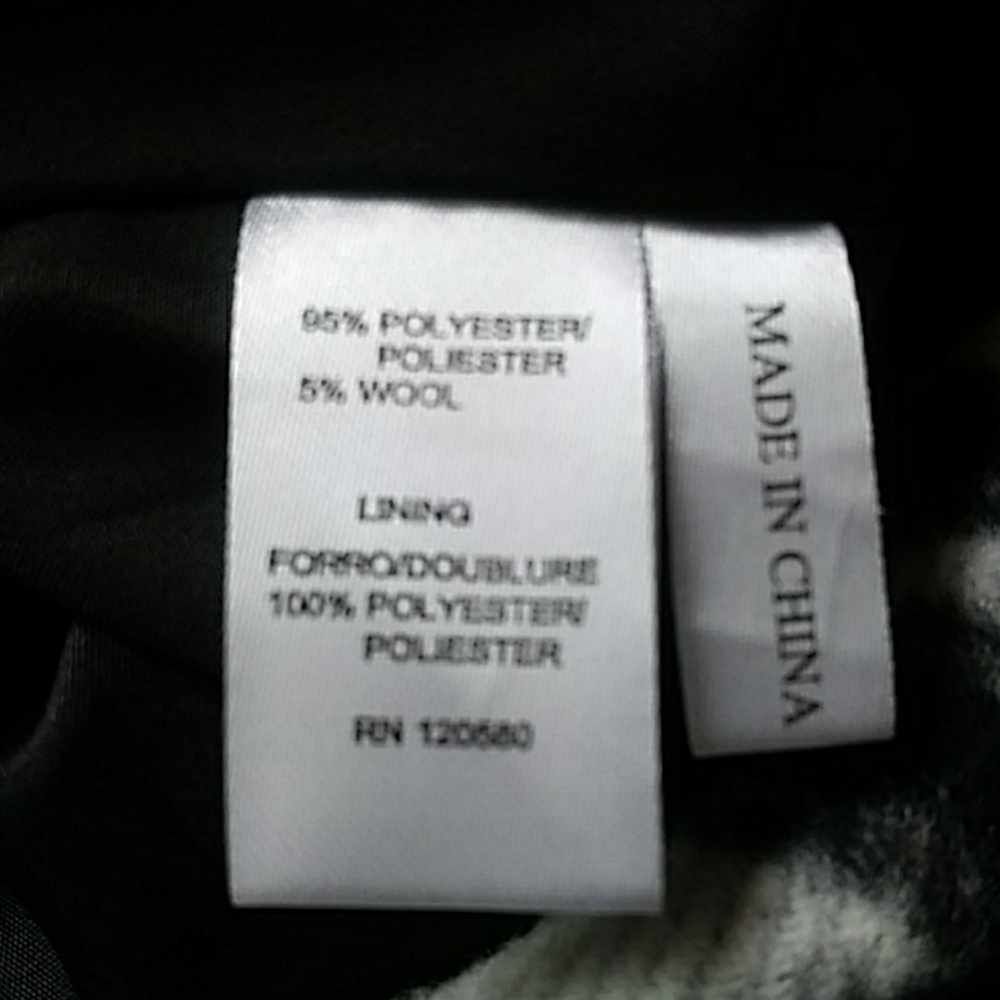 Amanda Chelsea Wool Skirt Black White sz 2 - Picture 7 of 7